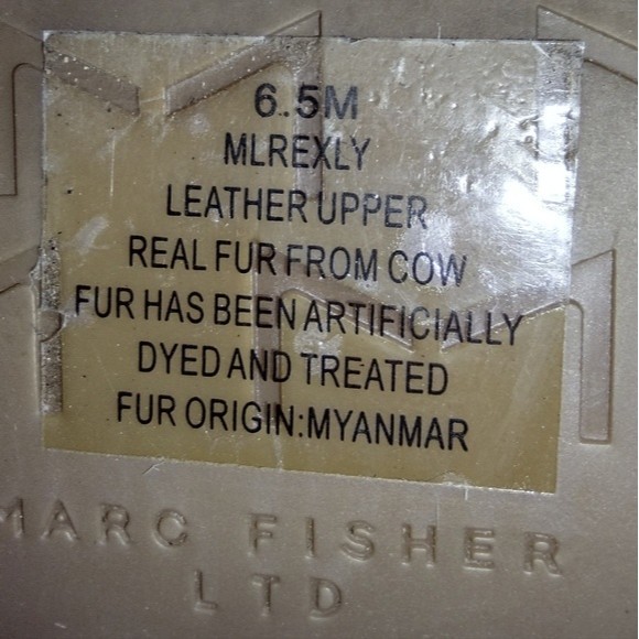 Marc Fisher Rexly Leopard Fur Espadrille Platform Sandals Stylish Trendy 6.5 - Picture 7 of 10